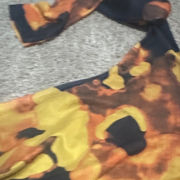 Fashion Nova One-Shoulder Dress in Orange and Black - Picture 6 of 8